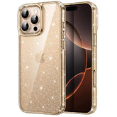 JETech Glitter Case for iPhone 16 Pro Max 6.9-Inch, Bling Sparkle Shockproof Phone Bumper Cover, Cute Sparkly for Women and Girls (Desert Titanium)